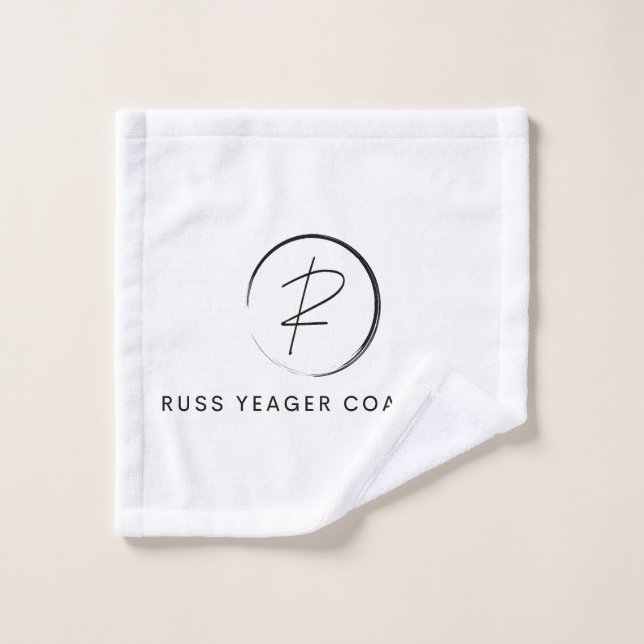 Logo de signature de coaching Russ Yeager (Gant de toilette)