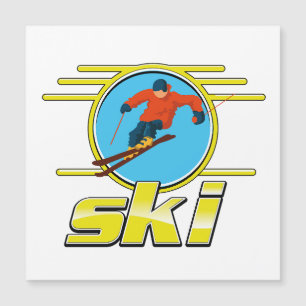 Logo de ski rétro 90