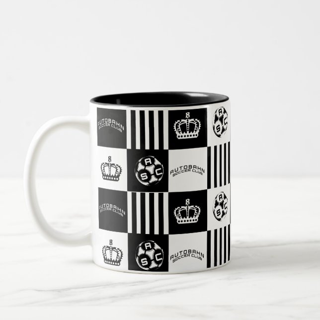 Logo de soccer Autobahn Motif café Mug (Gauche)