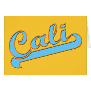 Logo de surfer de Cali la Californie dans le bleu