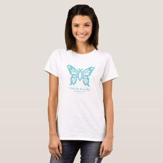 Logo de Teal de T-shirt "de papillon chrétien"