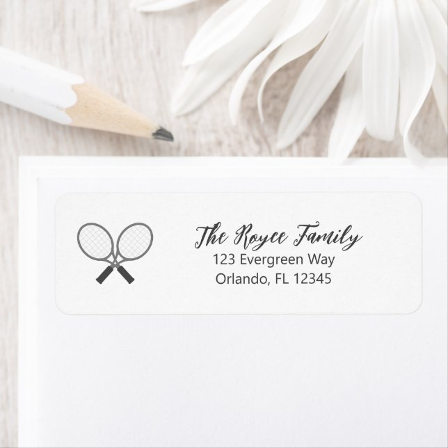 Logo de tennis Tennis Racket Emblem Étiquette de a (En situation)