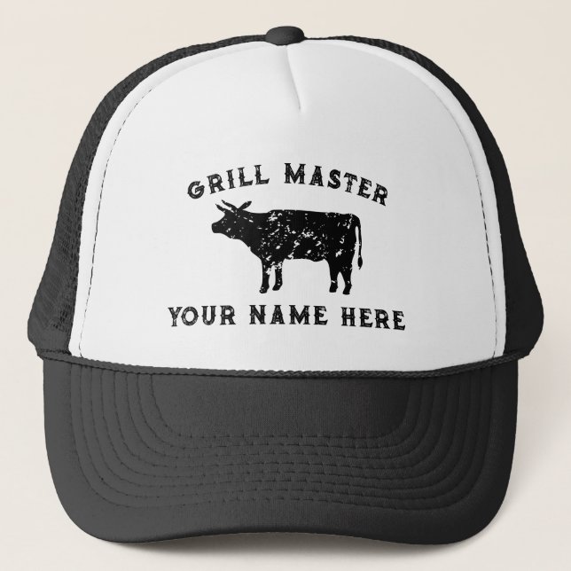Logo de vache vintage grill casquette maître pour  (Devant)