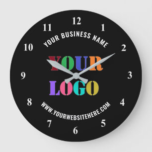 Logo de votre entreprise et horloge professionnell