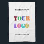 Logo de votre entreprise et serviettes de cuisine<br><div class="desc">Couleurs et polices personnalisées - Serviettes de cuisine personnalisées avec votre entreprise Logo et nom Texte Info Entreprise Promotionnel ou moderne Serviette de cuisine personnelle / cadeau - Faites votre propre design - Ajoutez votre logo - Image - Photo ou QR Code / Nom - Info ou texte personnalisé -...</div>