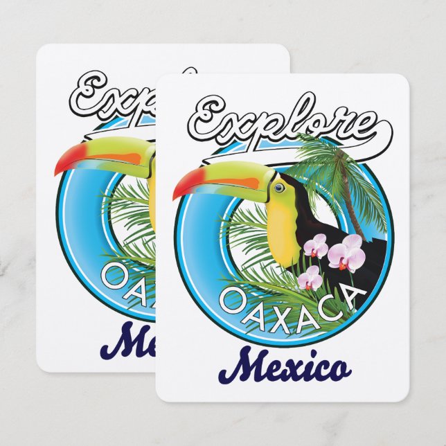 logo de voyage à Oaxaca au Mexique (Devant / Derrière)