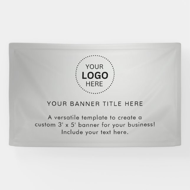 Logo d'entreprise avec bannière professionnelle de (Horizontal)