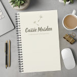 Logo d'entreprise botanique rustique Dandelion See<br><div class="desc">Offrez-vous une touche de nature grâce à ce planificateur botanique rustique et personnalisé aux graines de pandelion. Parfait pour les femmes qui aiment les designs naturels et élégants, ce planificateur allie charme rustique et fonctionnalité pratique. Les délicates graine de dandelion et les éléments botaniques apportent une touche sereine à votre...</div>