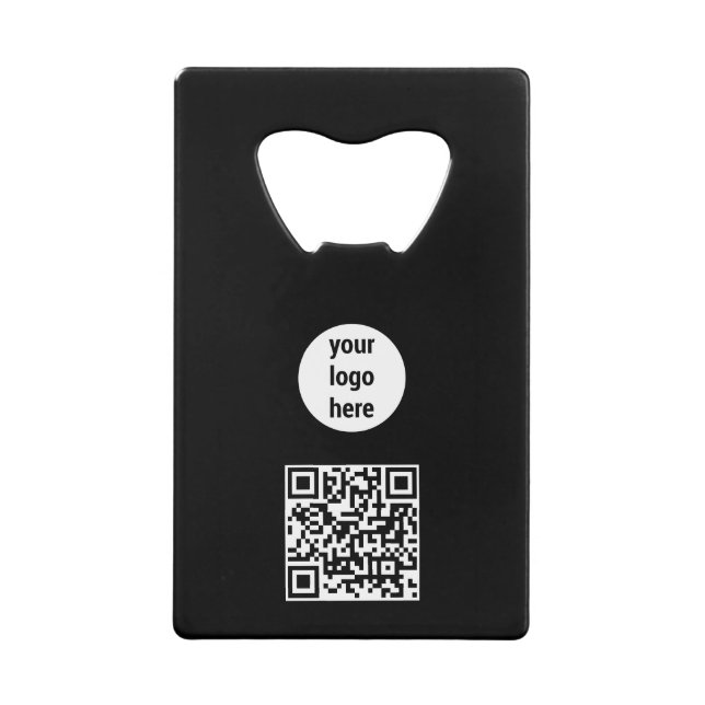 Logo d'entreprise Code QR promotionnel noir (Devant)