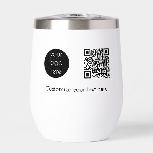 Logo d'entreprise Code QR promotionnel Texte
