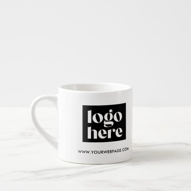 Logo d'entreprise de marque simple Espresso Mug (Gauche)