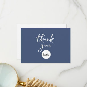 Logo d'entreprise Denim Carte de remerciements ble