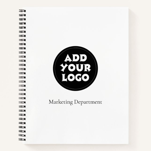 Logo d'entreprise et cahier simple texte (Devant)