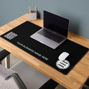 Logo d'entreprise et code QR l promotionnel noir b