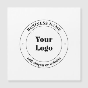 Logo d'entreprise et texte promotionnel Blanc