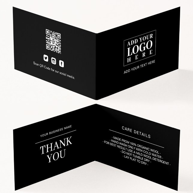 Logo d'entreprise Hang Tag Swing Care Détails Plie (Créateur téléchargé)