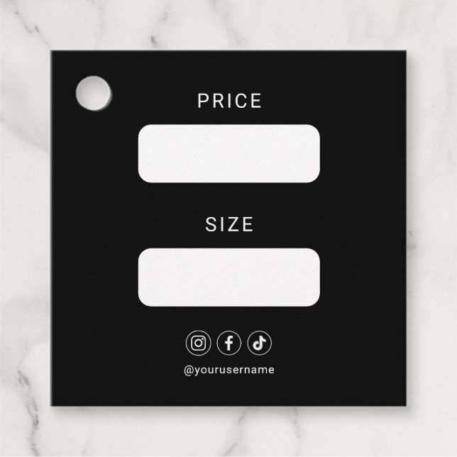 Logo d'entreprise Médias sociaux Étiquettes de fav (Devant)