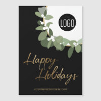 Logo d'entreprise moderne Happy Holidays vertical 