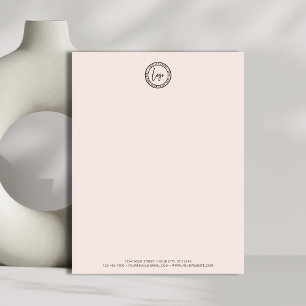 Logo d'entreprise Moderne Minimal Simple Blush Ros