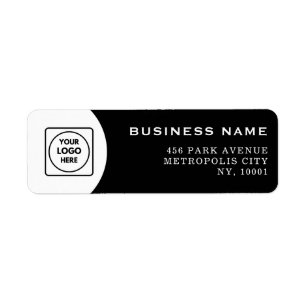Logo d'entreprise noir blanc Étiquette propre prof