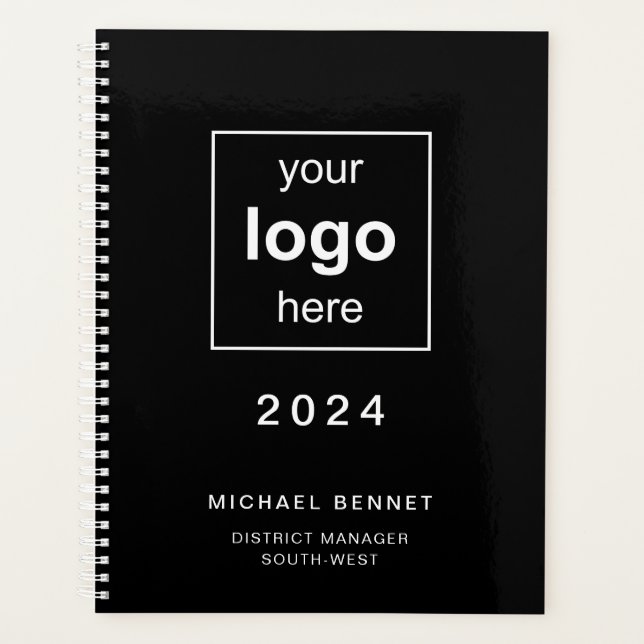 Logo d'entreprise noir moderne 2024  (Devant)