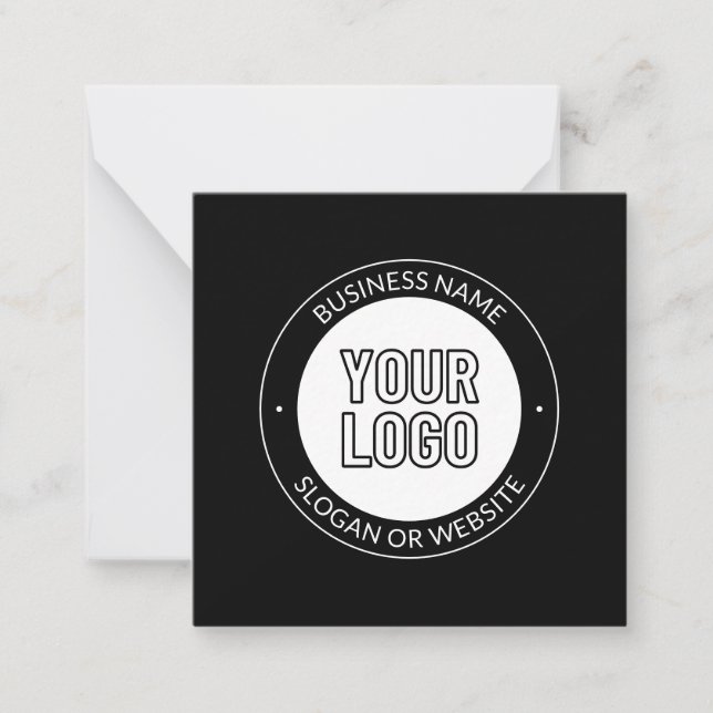 Logo d'entreprise ou modèle de texte modifiable et (Devant)