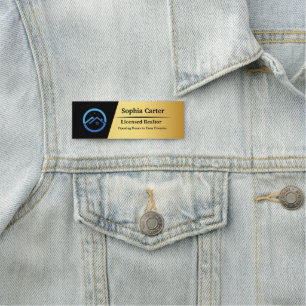 Logo d'entreprise personnalisé Badge magnétique po