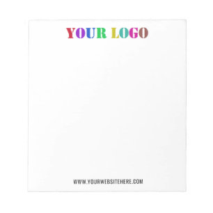 Logo d'entreprise personnalisé et Bloc-notes promo