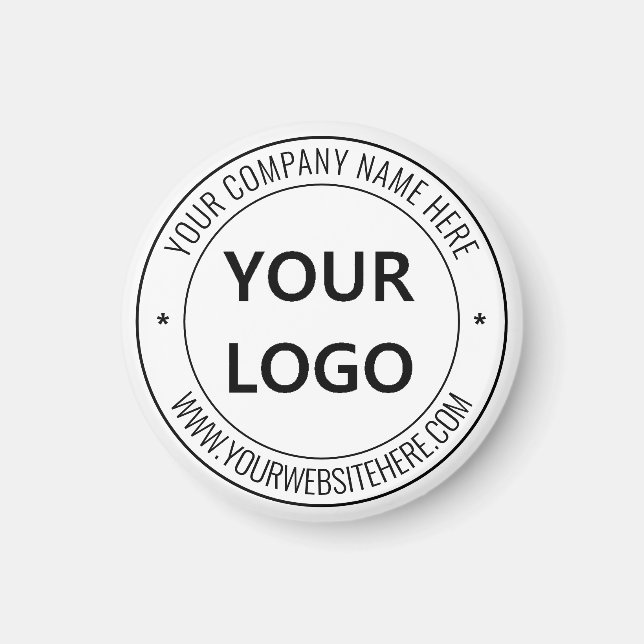 Logo d'entreprise personnalisé et cadeau Magnet Co (Devant)