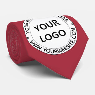 Logo d'entreprise personnalisé et Cravate de socié