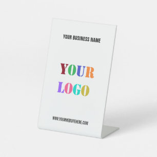 Logo d'entreprise personnalisé et panneau Piéton t