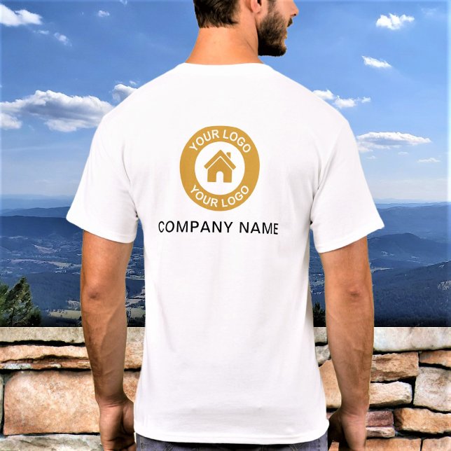 Logo d'entreprise personnalisé et T-shirt de trava (Créateur téléchargé)