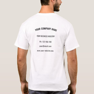 Logo d'entreprise personnalisé et T-shirt Entrepri