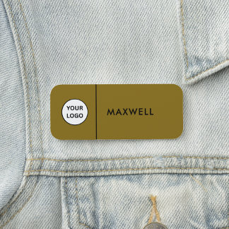 Logo d'entreprise personnalisé | Étiquette d'emplo