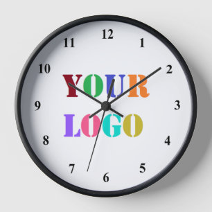 Logo d'entreprise personnalisé Votre horloge mural