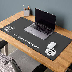 Logo d'entreprise promotionnel et code QR gris mod