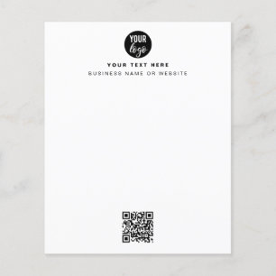 Logo d'entreprise QR Code Moderne Minimaliste Blan