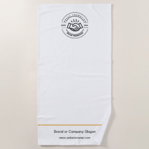 Logo d'entreprise Serviette de plage minimaliste