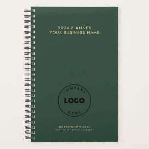 Logo d'entreprise vert moderne promotionnel 2025