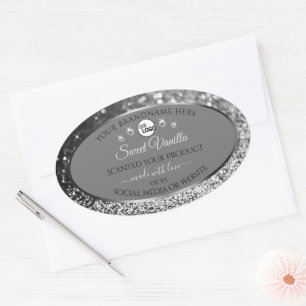 Logo des Étiquettes de produits gris Parties scint