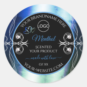 Logo des Étiquettes de produits noirs Turquoises b