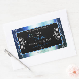 Logo des Étiquettes de produits noirs Turquoises b