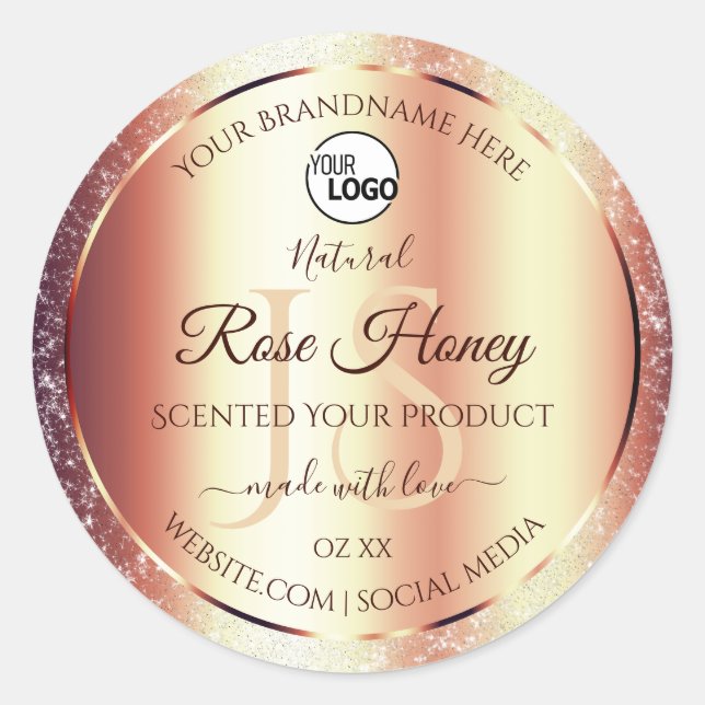 Logo des Étiquettes d'initiés Rose glamour (Devant)