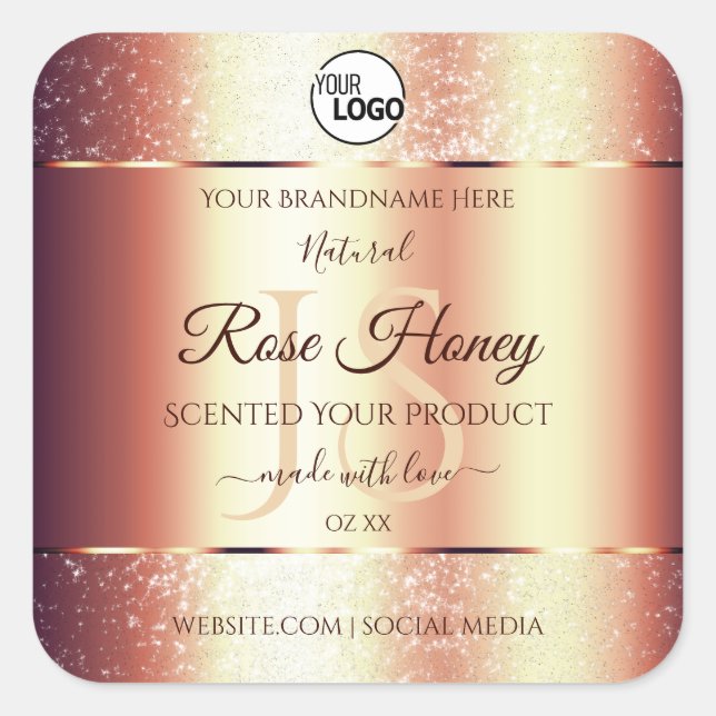 Logo des Étiquettes d'initiés Rose glamour (Devant)