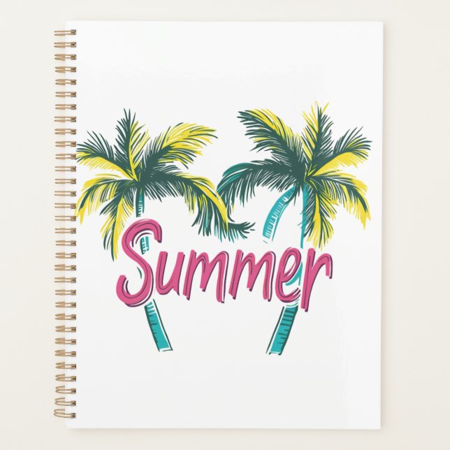 Logo d'été - Palmiers d'été avec Vibes tropicales (Devant)