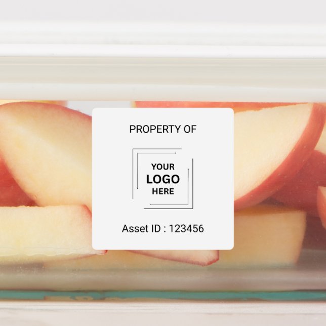 Logo d'ID d'actif | Propriété du Étiquette d'entre (Apposé)
