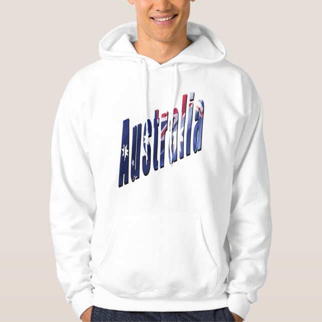 Logo Dimensional Aussie, Sweat - shirt à capuche b (Devant)