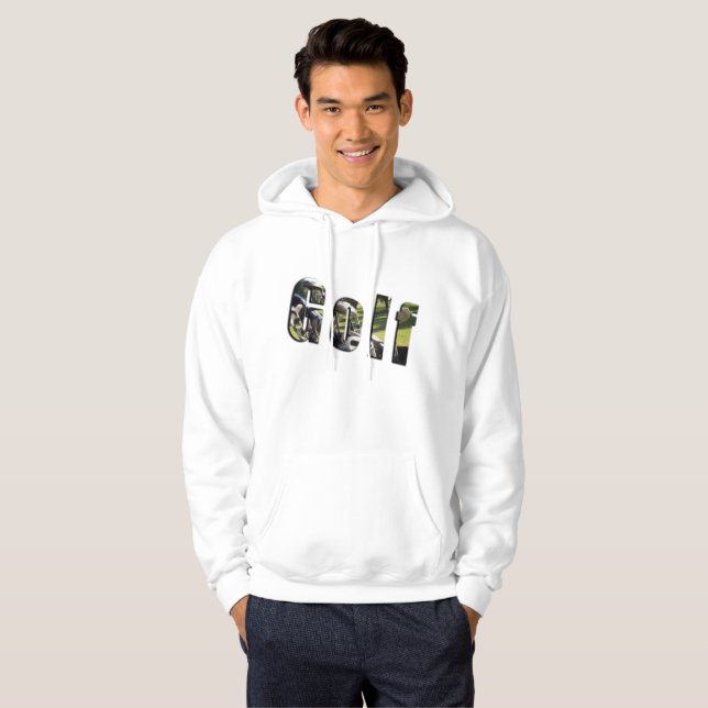 Logo Dimensionnel Golf, Sweat - shirt à capuche bl (Devant entier)