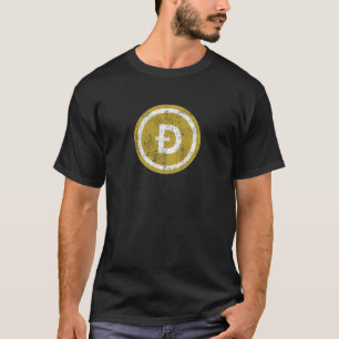 Logo Dogecoin Distressed - T-shirt Image Coin