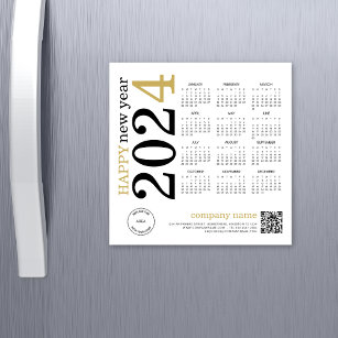 Logo du calendrier 2024 Code QR Bonne année